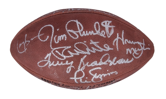 Signed Wilson Super Bowl XXIII NFL Football With 24 Signatures Including Walter Payton, Jim Brown, Joe Namath & More! - LE 24/32 (JSA)